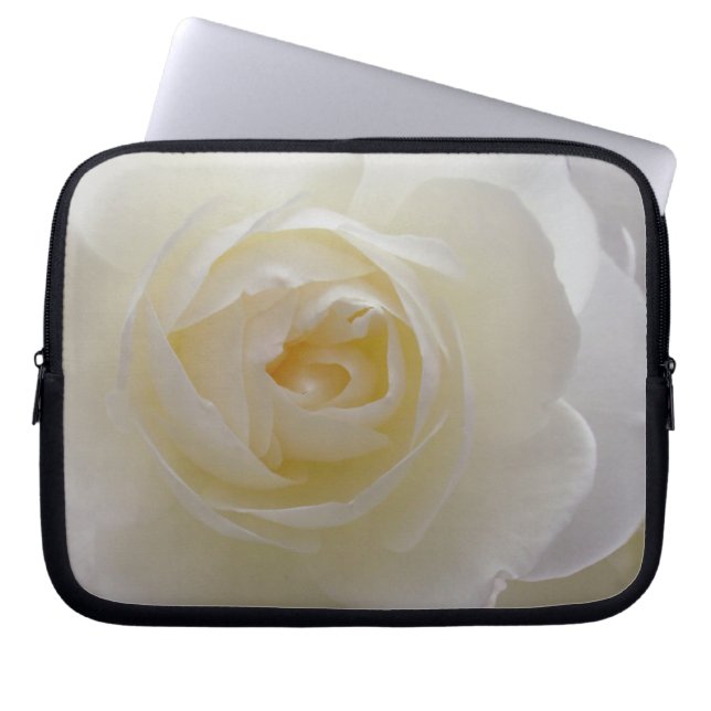 White Rose Laptop Sleeve Romantische Rose Tablet C (Vorderseite)