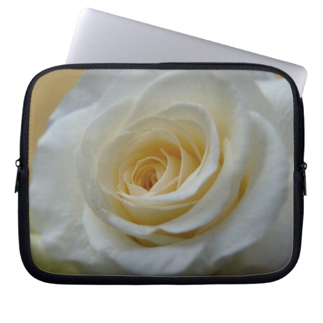 White Rose Laptop Sleeve Romantische Rose Tablet C (Vorderseite)
