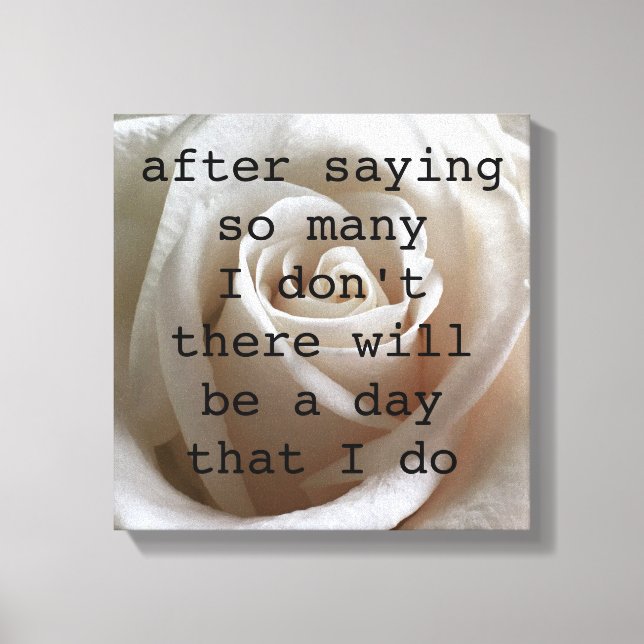 White Rose Leinwanddruck (Vorderseite)