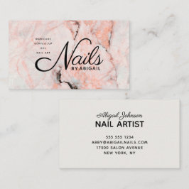 White Rose Marmor Nails durch "Name" Keine Website Visitenkarte