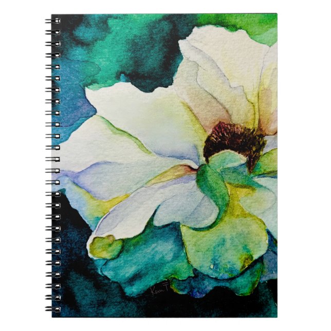 White Rose Notebook Notizblock (Vorderseite)
