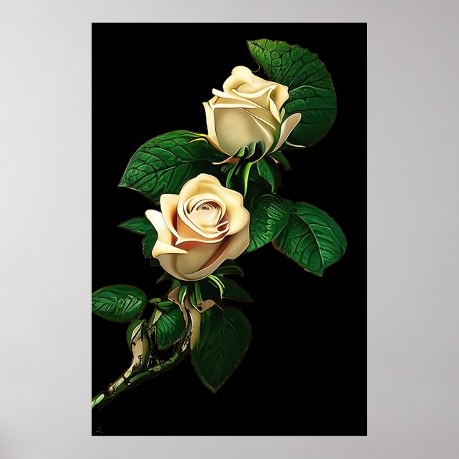 White Rose Poster (Vorne)
