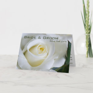 White Rose - Save the Date Karte
