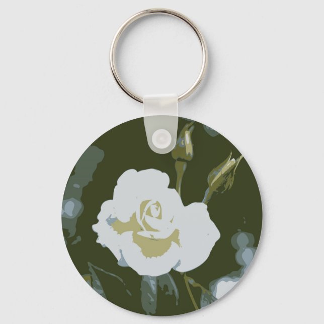 White Rose Schlüsselanhänger (Vorderseite)