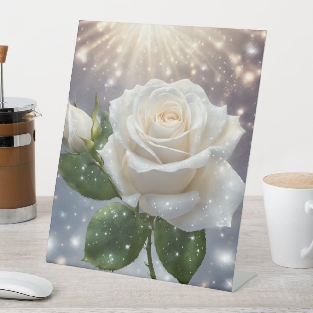 White Rose Sockelschild (In Situ)