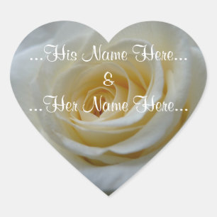 White Rose Stickers Romantische Rose Hochzeitskleb