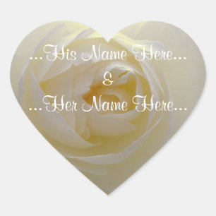 White Rose Stickers Romantische Rose Hochzeitskleb