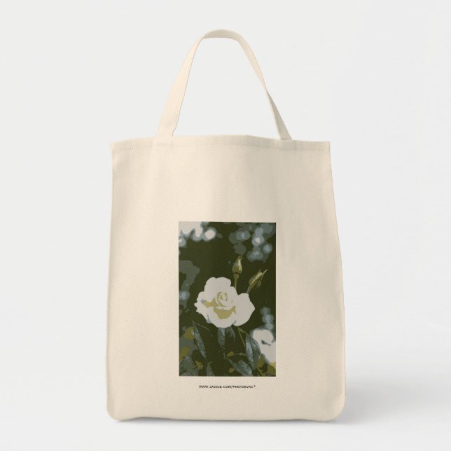 White Rose Tragetasche (Vorne)