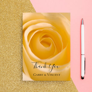 White Rose Wedding Vielen Dank Dankeskarte