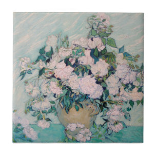 White Roses-1890-Vincent van Gogh Fliese