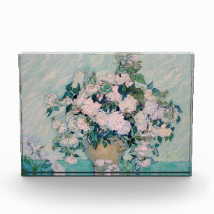 White Roses-1890-Vincent van Gogh Fotoblock
