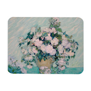 White Roses-1890-Vincent van Gogh Magnet