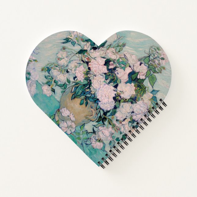 White Roses-1890-Vincent van Gogh Notizbuch (Rückseite)