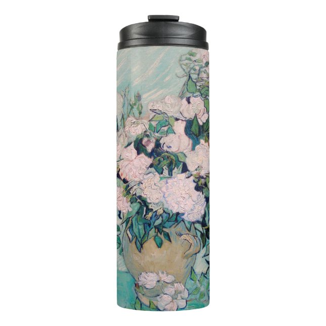 White Roses-1890-Vincent van Gogh Thermosbecher (Vorderseite)
