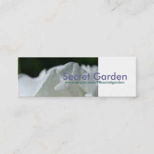 White Roses 3 Blumenfotografie Business Cards Mini Visitenkarte