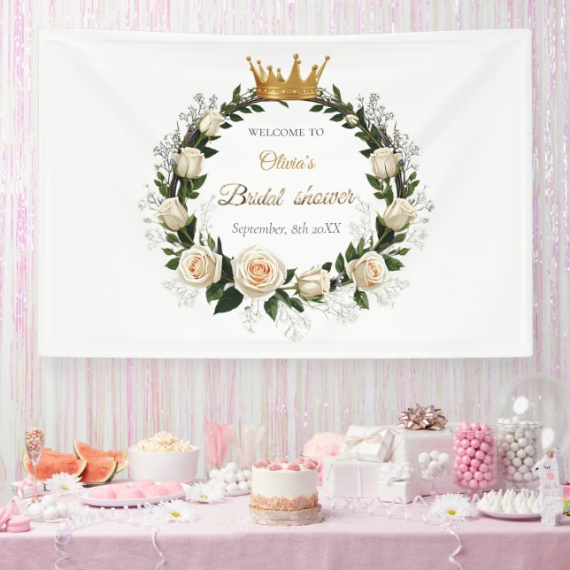 White Roses & Baby's Atem Banner (Party)
