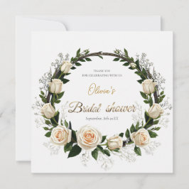 White Roses & Baby's Atem-Lieblinge Dankeskarte