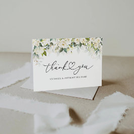 White Roses Brautparty Flat Vielen Dank Karten