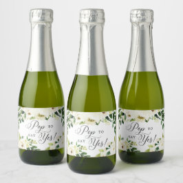 White Roses Bridesmaid Vorschlag Pop zu sagen: Ja