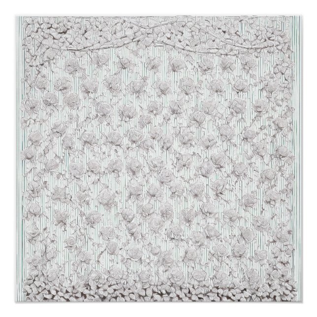 White Roses F Poster (Vorderseite)