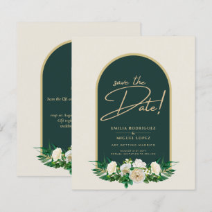 White Roses Forest Green Winter Wedding Rett Dates