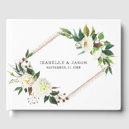 White Roses Frame Gästebuch