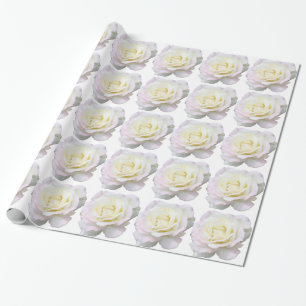 White Roses Geschenkpapier