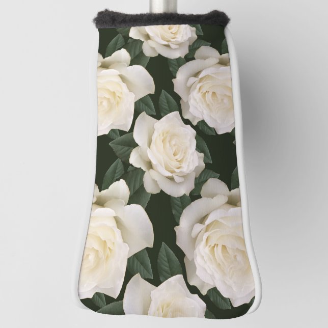 White Roses Golf Headcover (Rotieren 90)