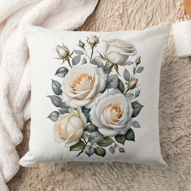White Roses Kissen (Decke)