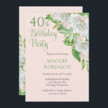 White Roses | Orchids 40. Hochzeit Geburtstagspart Einladung<br><div class="desc">Die 40. Geburtstagsparty mit eleganten weißen Rosen und Orchideen feiert mit diesem kaskadierenden Blumendesign mit subtilen, grünen Schriften und Serifentext. Composite Design von Holiday Hearts Designs (Rechte vorbehalten). Skripttext ist außer vom Designer nicht editierbar. Wenn Sie Fragen haben oder Hilfe beim Design benötigen, schreiben Sie uns oder senden Sie uns...</div>