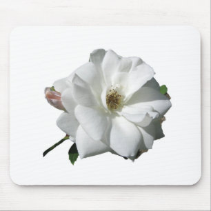White Roses Party Dusche Hochzeitsblüten Schicksal Mousepad