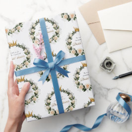 White Roses Vielen Dank für Ihre Feier mit uns Geschenkpapier