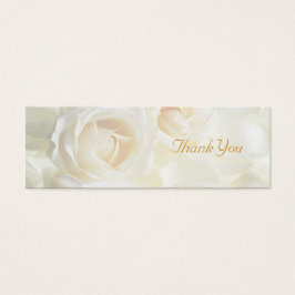 White Roses Vielen Dank Gastgeschenk Hochzeit Tag