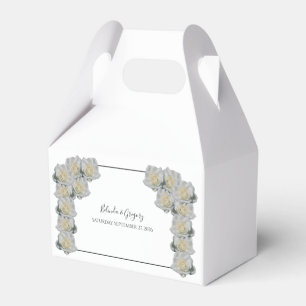 White Roses Wedding Geschenkschachtel