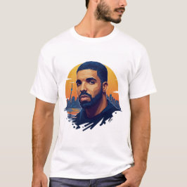 White Round Neck Drake Fan T - Shirt - Kanadischer