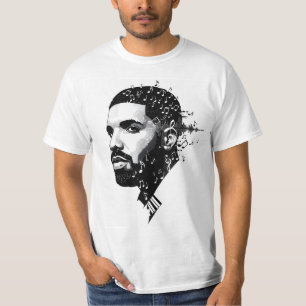 White Round Neck Drake Fan T - Shirt - Kanadischer