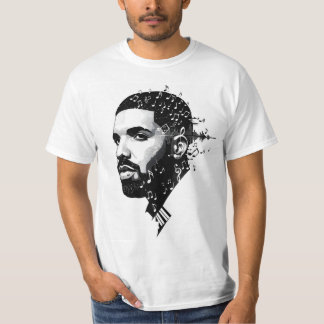 White Round Neck Drake Fan T - Shirt - Kanadischer