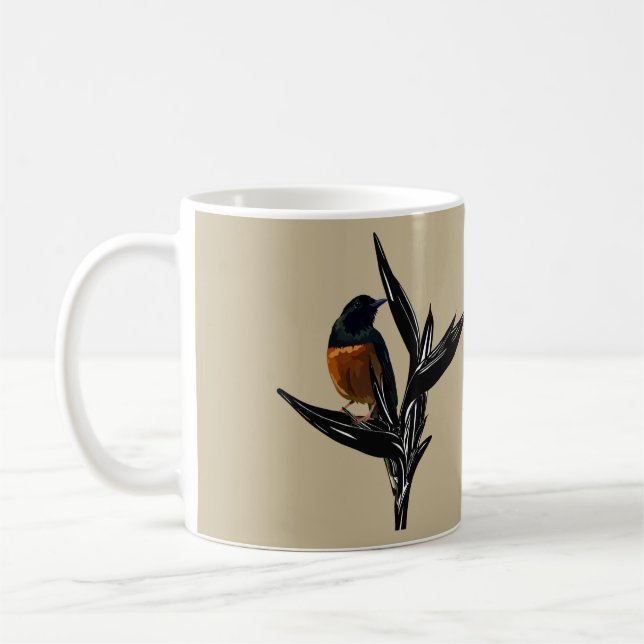 White Rumped Shama Bird Kaffeetasse (Links)