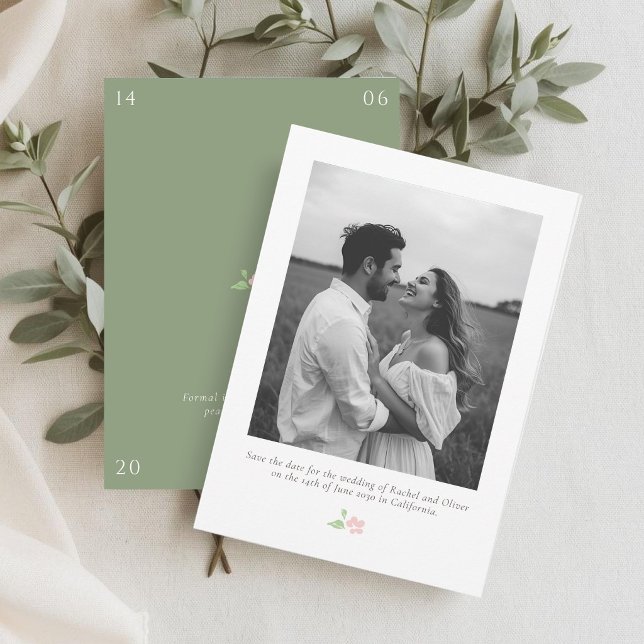 White & Sage | Chic Florale Hochzeit - Save the Da (Von Creator hochgeladen)