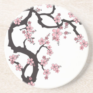 White Sakura - japanisches Design Untersetzer