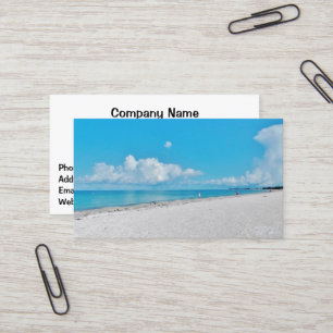 White Sand Business Cards Visitenkarte