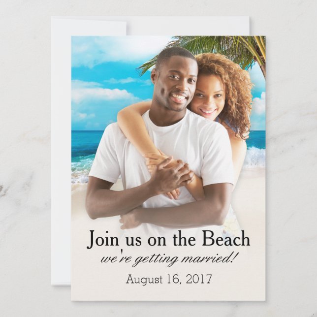 White Sands Beach FRAGTE MICH, IHREN PIC ZU FOTOCH Einladung (Vorderseite)