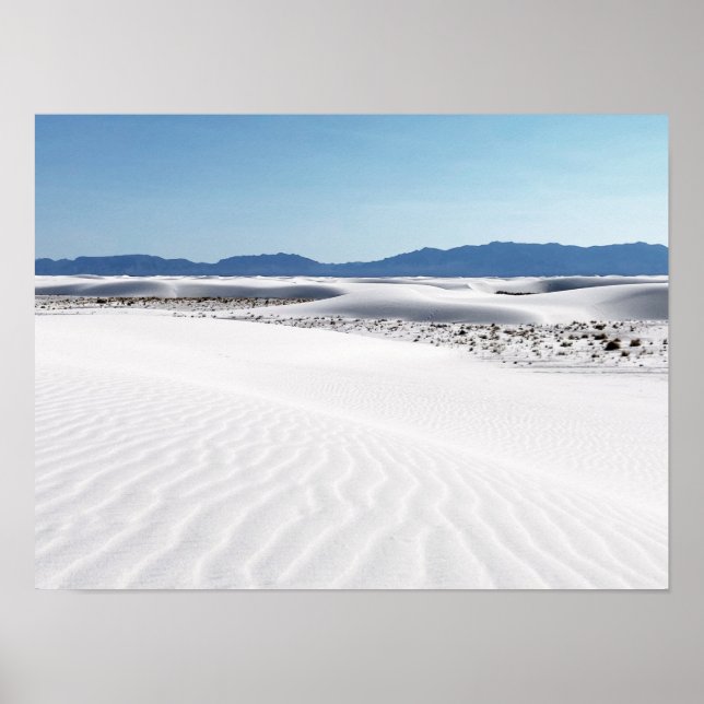 White Sands Blue Sky New Mexico Poster (Vorne)