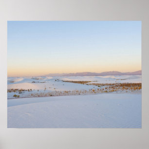 White Sands National Monument, Transversal-Dünen Poster