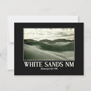 White Sands National Monument, Vintage Inspiriert Postkarte