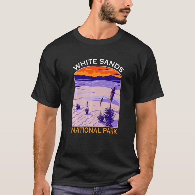 White Sands National Park New Mexico Hiking Souven T-Shirt (Vorderseite)
