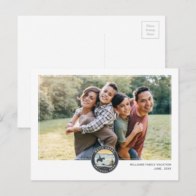 White Sands National Park Postkarte (Vorne/Hinten)