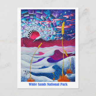 White Sands Nationalpark NM Travel Postcard Postkarte