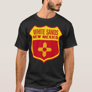 White Sands New Mexico Retail Flaggen Schild gelb T-Shirt