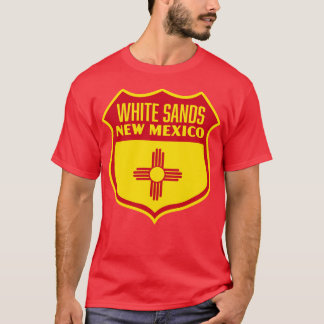 White Sands New Mexico Retail Flaggen Schild Red T-Shirt